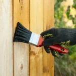 Staining a Cedar Fence