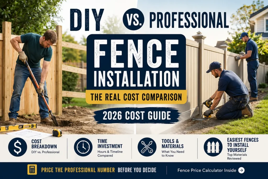 diy fence installation