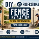 DIY Fence Installation vs. Hiring a Professional: The Real Cost Comparison